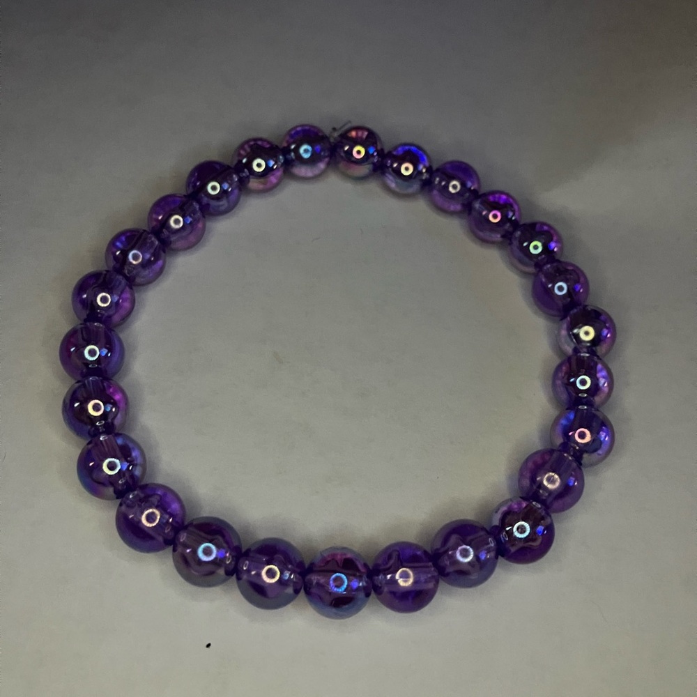 Purple Beaded Bracelet